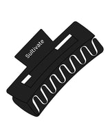 The Claw Hair Clip - Black - Sultivate - Center Handle - Printed - White