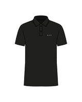 The Mens Polo - Black - DiffEyewear - Left Chest - DIFF - Embroidered - White