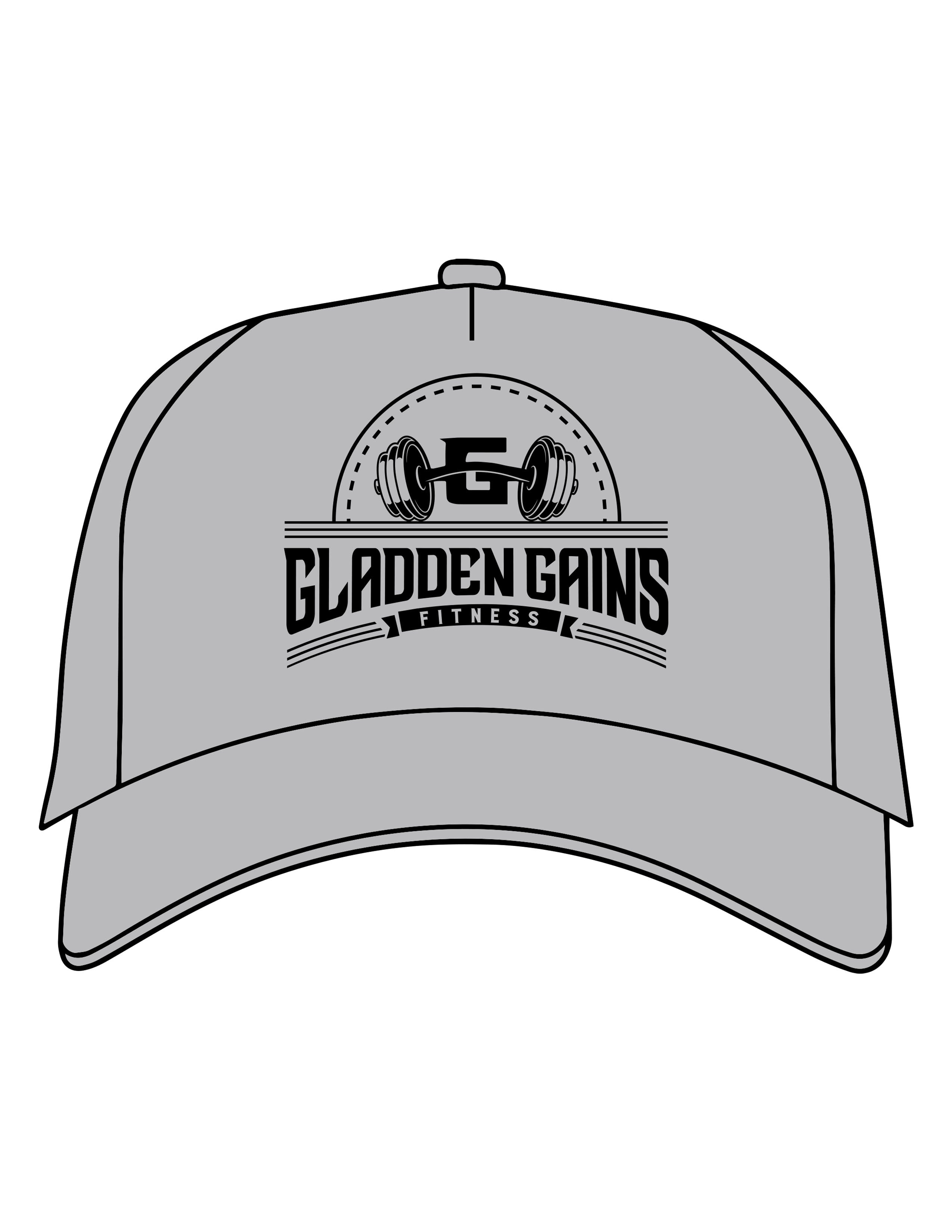 The Canvas Cap - Storm - Gladden Gains - Center Crown - Printed - Black
