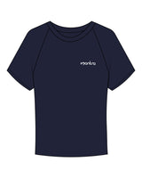 The Micro Rib Baby Tee - Navy - Mantra - Left Chest "MANTRA" - Printed - White