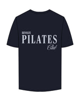 The Mens Tee - Navy - Revolve Pilates - Left Chest & Back Stacked - Printed - Powder