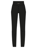 The Basic Legging - Black - Sculpt'd Studios - Back Waistline - Printed - Cream