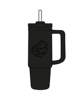 The Tumbler Cup - Black - Newport Peach - Center - Tone on Tone