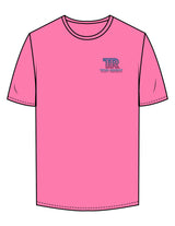 The Mens Tee - Hot Pink - Top Right Collectibles - Left Chest & Back Spine - Printed - Full Color