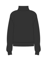 The Womens 1/4 Zip - Washed Black - ZENERGY CYCLING - Left Chest Stacked & Left Wrist "CHARLESTON" - Embroidered - Tone on Tone
