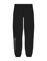 The Mens Sweatpants - Black - Bodicore - Right Leg - Printed - White
