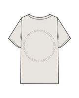 The Mens Heavyweight Tee - Washed Bone - Instaphysiques - Center Chest & Back Circular - Tone on Tone