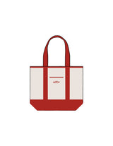 The Contrast Tote Bag - Natural / Red - Moov Seattle - Center Body - Printed - Tone on Tone