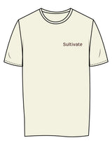The Womens Tee - Butter - Sultivate - Left Chest & Back Neckline - Printed - Maroon