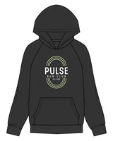 The Mens Hoodie - Washed Black - Pulse 712 - Center Chest - Printed - Full Color