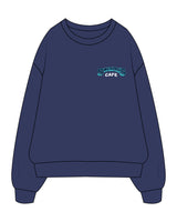 The Mens Crewneck - Cobalt - Swamis Core - Left Chest Stacked - Printed - Full Color