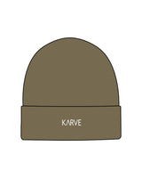The Beanie - Army - Karve - Center Brim - Embroidered - White