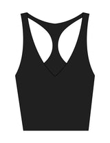The Racer Tank - Black - Rebel Ride - Center Back Icon - Printed - Blue