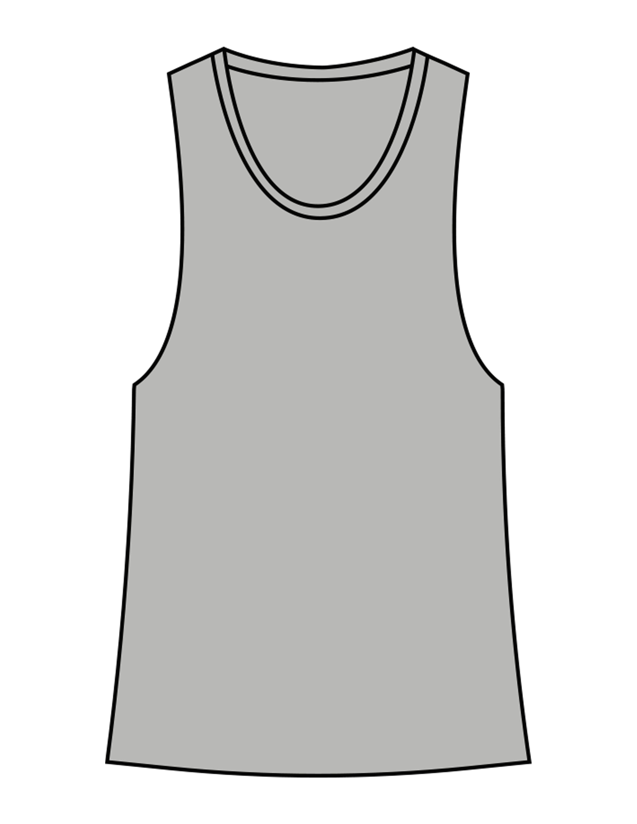 The Crop Muscle Racerback- Athletic Heather - Haus of Fitness - Back Spine - Printed - Black