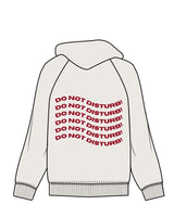 The Womens Hoodie - Bone - Renew - Left Chest Stacked & Back Center Stacked - Red