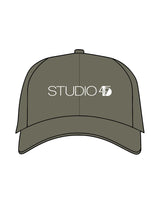 The Dad Hat - Khaki - Studio 45 - Center Text - 45 - White