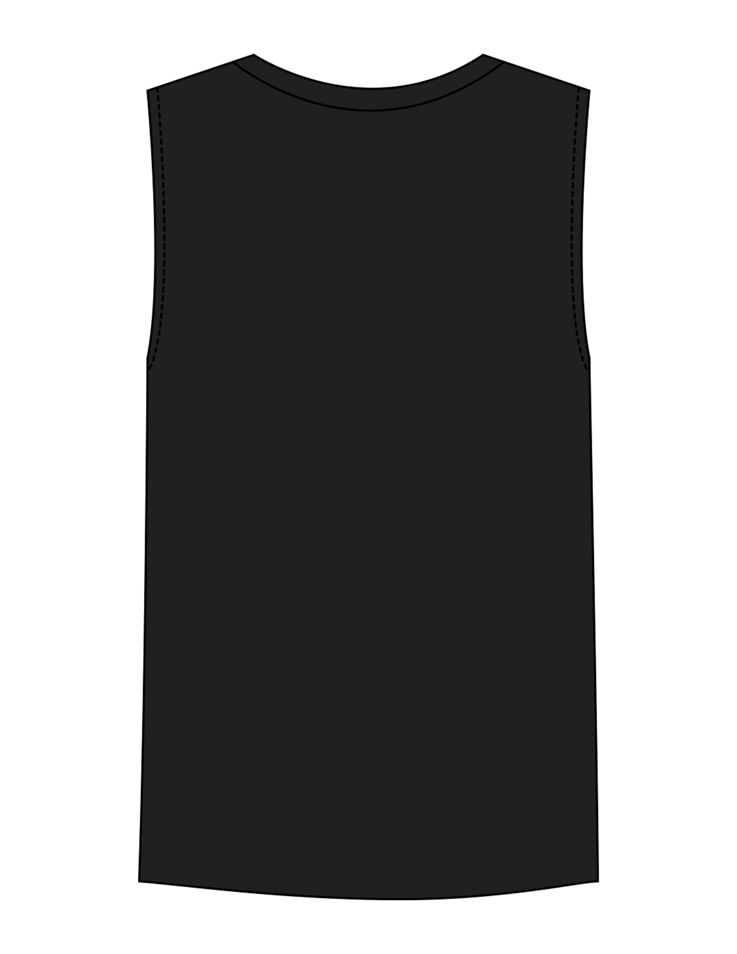 The Mens Tank - Black - Activate House - Left Chest "A" - Printed - White