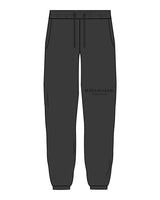 The Mens Classic Sweatpants - Washed Black - Core Reform - Left Leg "HURTS" - Printed - Black