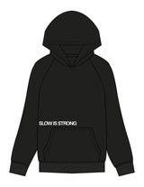 The Womens Hoodie - Black - Powerhaus Lagree - Front Upper Pocket & Center Back "PH" - Printed - White