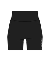 The Basic Short - Black - Collective Studios - Left Leg - Side Thigh - From Bottom To Top - White
