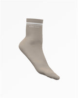The Daily Pilates 3/4 Crew Sock - Oat Milk