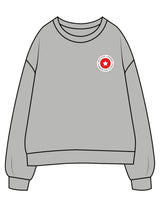 The Womens Crewneck - Heather - Method Lagree - Left Chest Embroidered Full Color - Center Back Printed Black