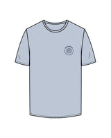 The Mens Tee - Powder - MD Hyperbaric - Left Chest Round & Back Illustration - Printed - Navy