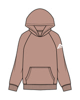 The Womens Hoodie - Clay - Athletic Culture - Left Sleeve - White