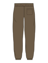 The Mens Classic Sweatpants - Walnut - Sultivate - Right Leg - Printed - White