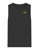 The Mens Heavyweight Tank - Washed Black - ML Contracting LLC - Left Chest Flag & Back Image - Printed - Full Color