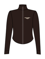 The 3/4 Crop Zip Jacket - Brown - SWS - Left Chest & Back Neckline - Printed - Full Color