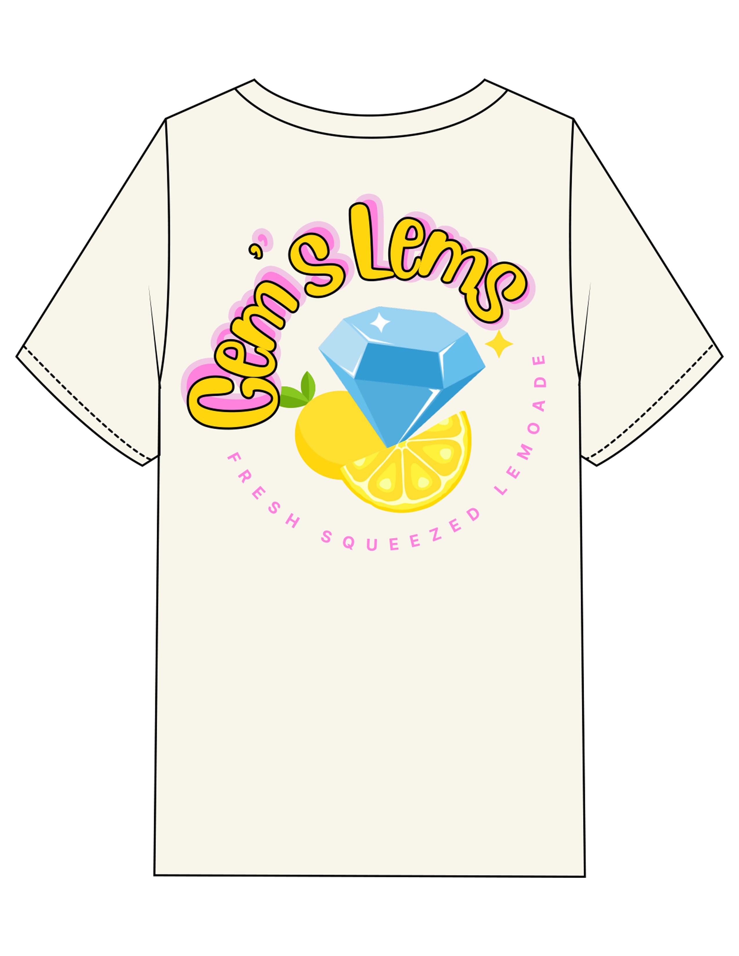 The Mens Heavyweight Tee - Off White - Core Allure Pilates - Left Chest & Back Image - Printed - Full Color