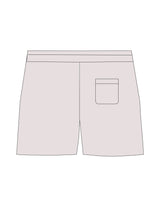 The Womens Sweat Shorts - Bone - RECHARGED PILATES - Front Right Leg - Printed - Sage