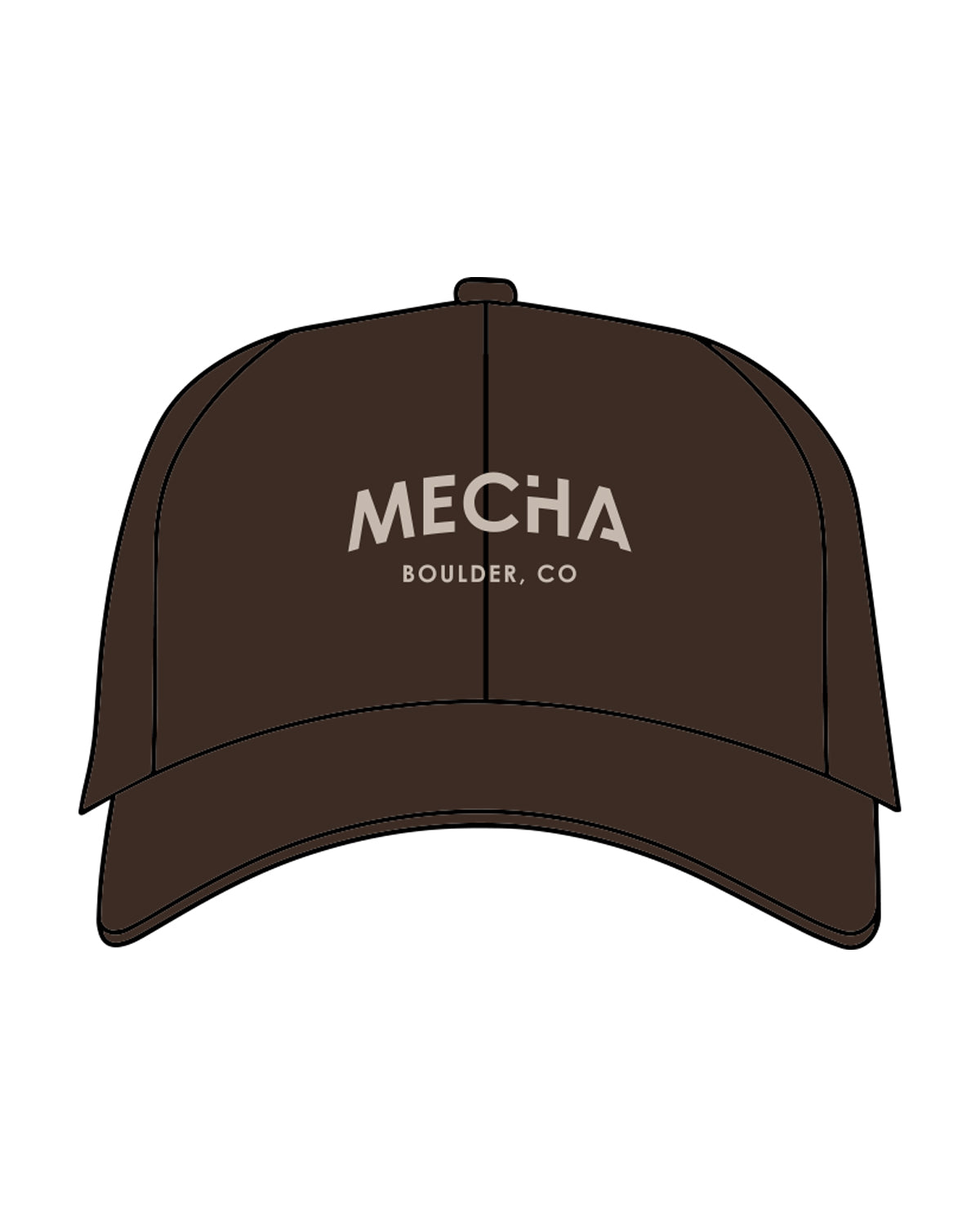 The Dad Hat - Brown - MECHA - Center "Boulder" - Stone