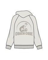 The Womens Hoodie - Washed Bone - Coach Code - Center Chest & Back Center - Tone on Tone