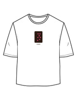 The Oversized Crop Tee - White - Barnes. The Label - Chest Stars - Printed - Full Color