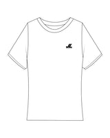 The Baby Tee - White - JL Marketing - Left Chest - Printed - Black