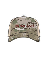 The Trucker Hat - Camo / Sand - The Hot Room - Center - Embroidered - Maroon