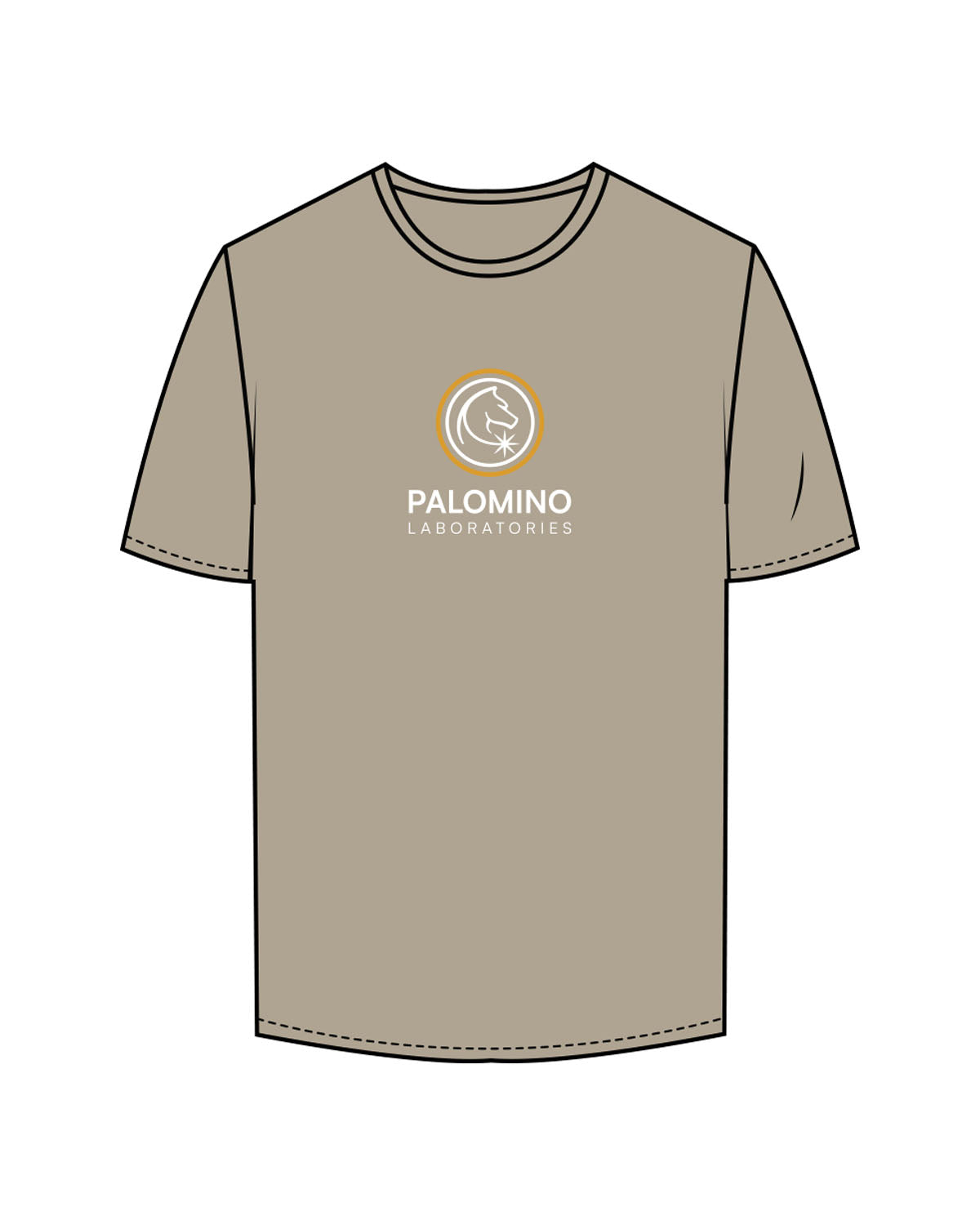 The Mens Tee - Mushroom - Palomino Labs - Center Chest & Center Back - Printed - Full Color