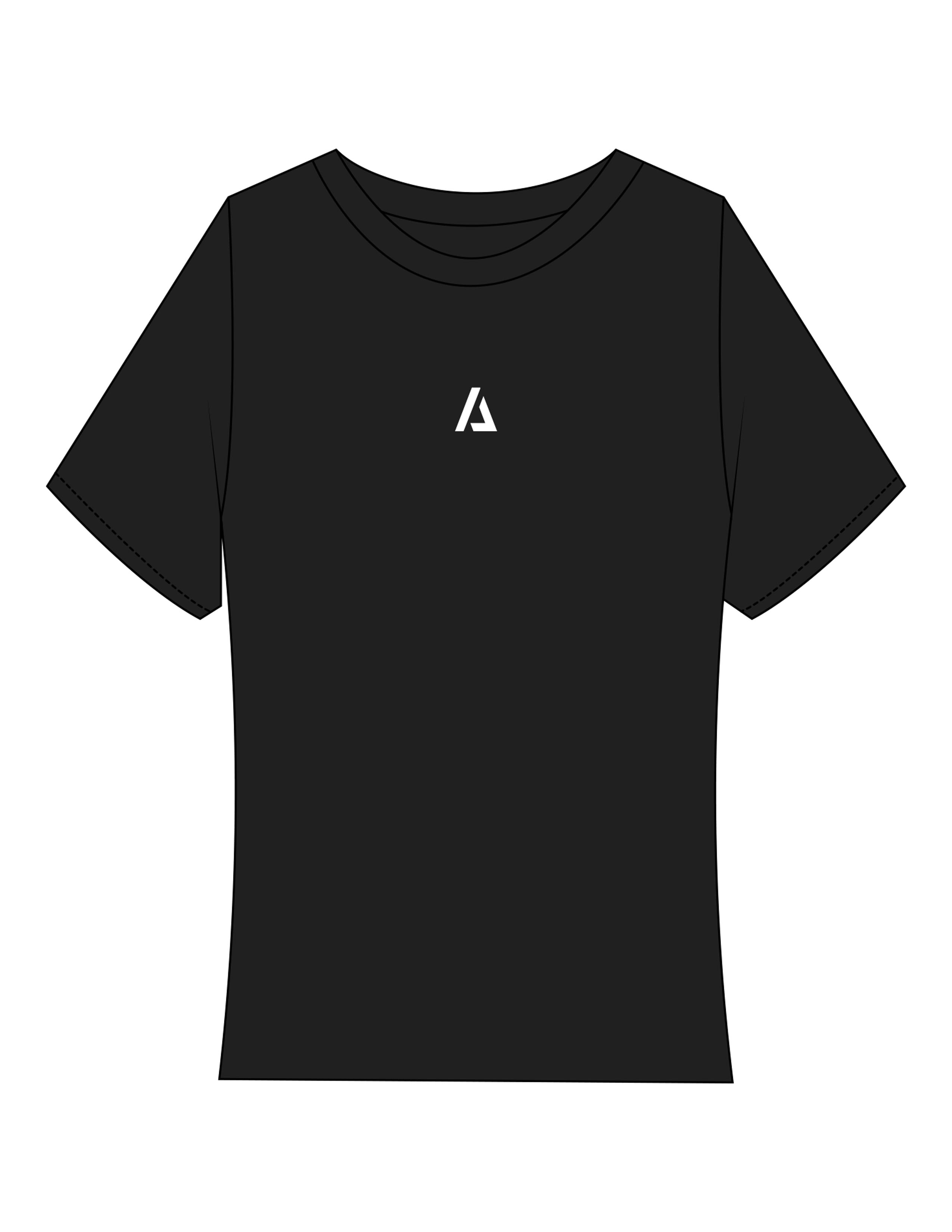 The Baby Tee - Black - ALTORA - Center Chest Icon - Printed - Full Color