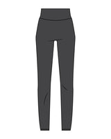 The Basic Legging - Pebble - Core Collective - Back Waist - White