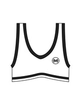 The Piped Bra - White - TML - Left Chest & Center Back - Printed - Black