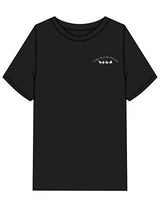 The Mens Heavyweight Tee - Black - Core Allure Pilates - Left Chest Arc Stacked & Back Arc Stacked - Printed - White
