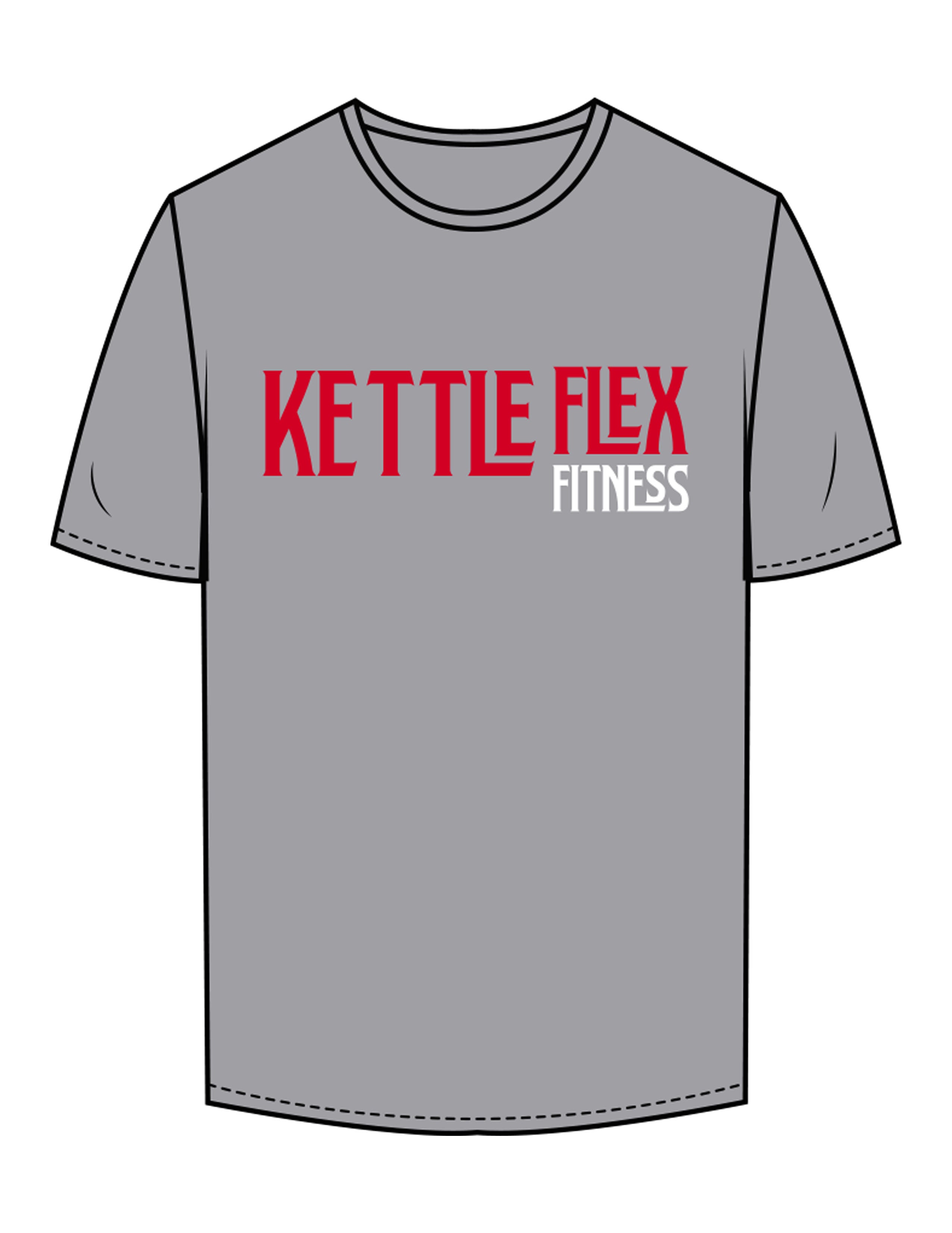 The Mens Tee - Heather - KettleFlex - Center Chest & Back Stacked - Printed - Full Color