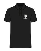 The Mens Polo - Black - IR Fit - Left Chest - Embroidered - White