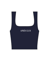 The Square Neck Tank - Navy - Lagree Tahoe - Center Chest - Printed - White