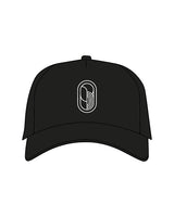 The 5 Panel Trucker Hat - Black - Bruehl - Center - Icon - White