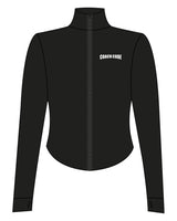 The 3/4 Crop Zip Jacket - Black - Coach Code - Left Chest - Text - Printed - White