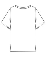 The Baby Tee - White - Movement Pilates Buffalo - Chest Center "Movement" - Printed - Full Color