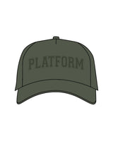 The Foam Trucker Hat - Cypress - Platform - Center Crown - Printed - Tone on Tone